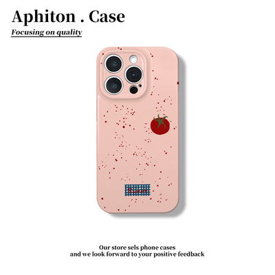 泼墨西红柿适用于17苹果/华为/vivo/小米/oppo手机壳iPhone17pro/16菲林硬壳ip15Plus保护套Mate70小米1514