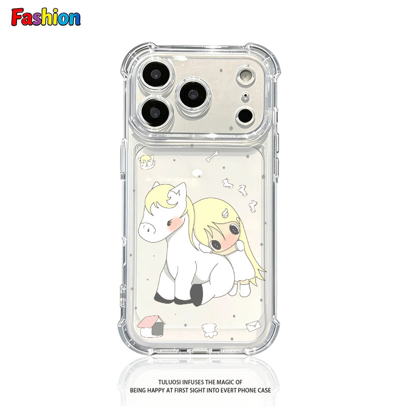 白马野上有秋适用于iPhone17promax/16plus/15pro手机壳苹果13气囊防摔壳17AIR新款12PROMAX11保护套14PROMAX