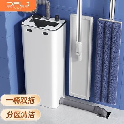 2024新款拖把家用一拖净免手洗长懒人木地板专用自动脱水平板地拖