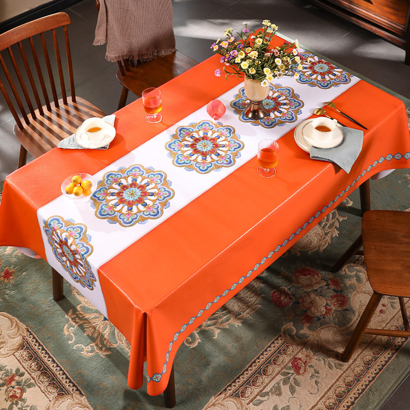 家用桌布免洗防水防油防烫长方形餐桌pvc茶几桌垫布艺台布新款,居家布艺,桌布,淘宝优惠券,粉丝福利购,淘宝优惠卷