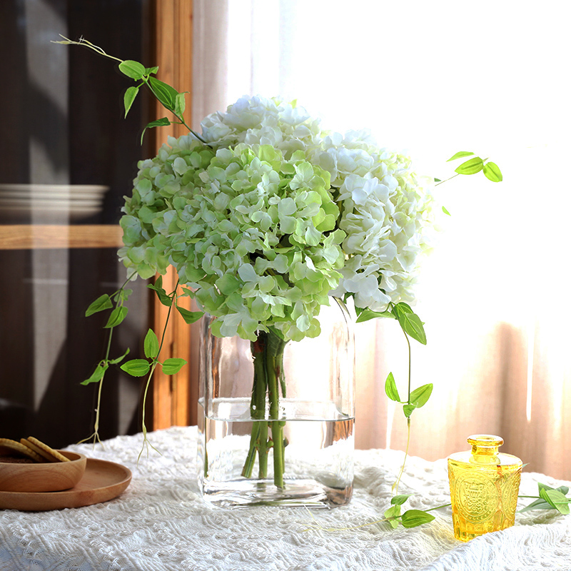 超仿真绣球花高端婚庆摆花客厅装饰花摆件道具森系手捧花法式假花