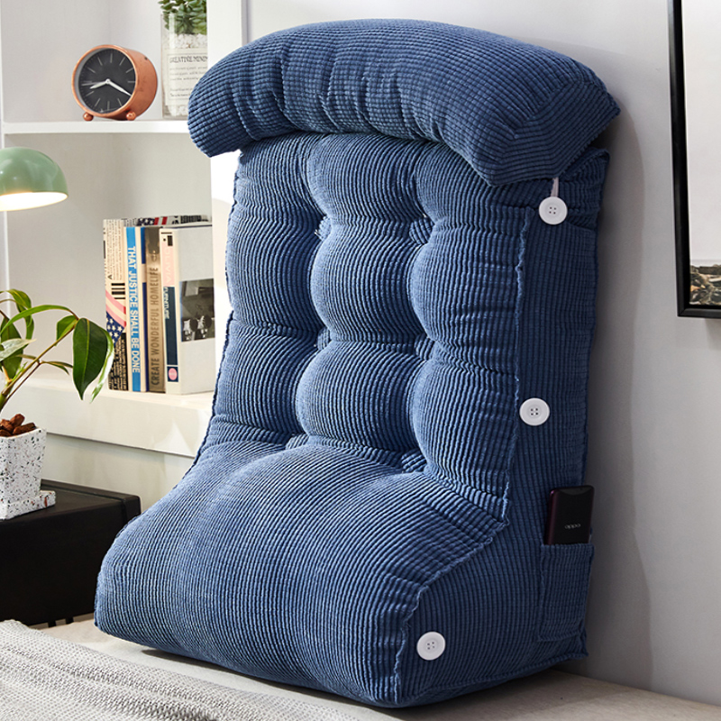 卧室玉米绒床头三角靠枕加高加厚可调节头枕大靠背榻榻米护腰靠垫