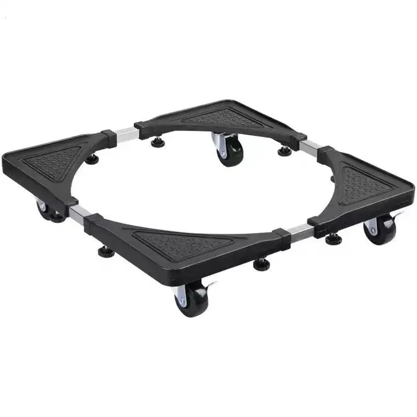 新款可伸缩调节洗衣机底座托架移动滑轮万向轮通用防水防震加高架