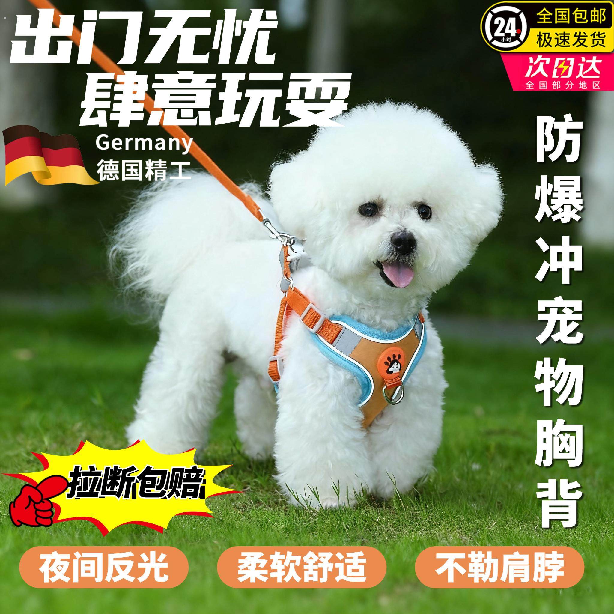 宠物狗狗牵引绳背心式小型犬胸背带反光透气可调节胸背带遛狗绳,宠物/宠物食品及用品,猫牵引绳,淘宝优惠券,粉丝福利购,淘宝优惠卷