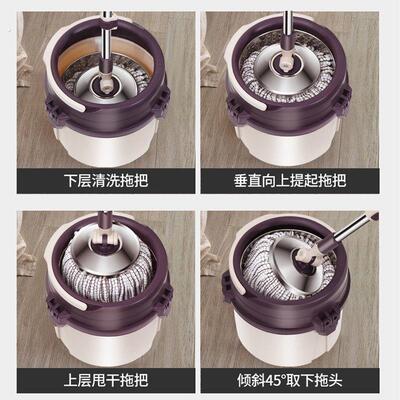 单独拖把桶自动排水拖布桶带下水单桶甩干桶自动换水拖把懒人旋转