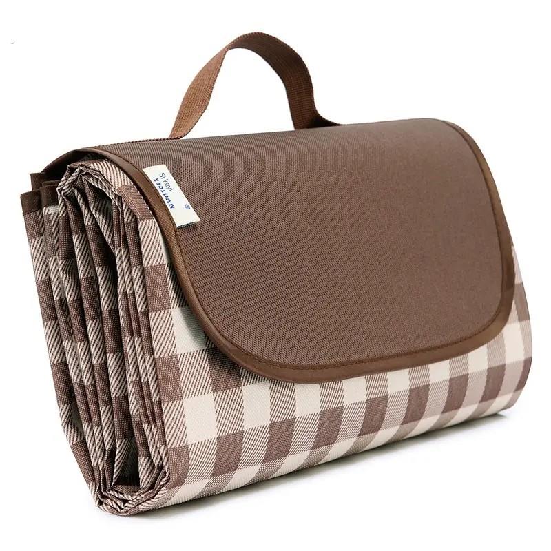 户外露营式防潮地垫野餐垫防水防沙沙滩加厚牛津布公园野餐便携式