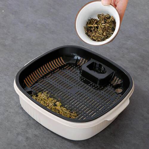 矮茶水桶茶盘茶台茶水桶矮超矮长方形茶水分离垃圾桶小号加厚带盖