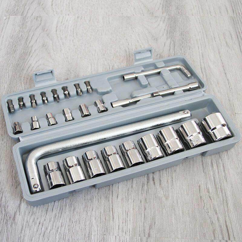 电动车自行车维修工具箱轮胎扳手工具套筒家用车用套筒扳手热水器