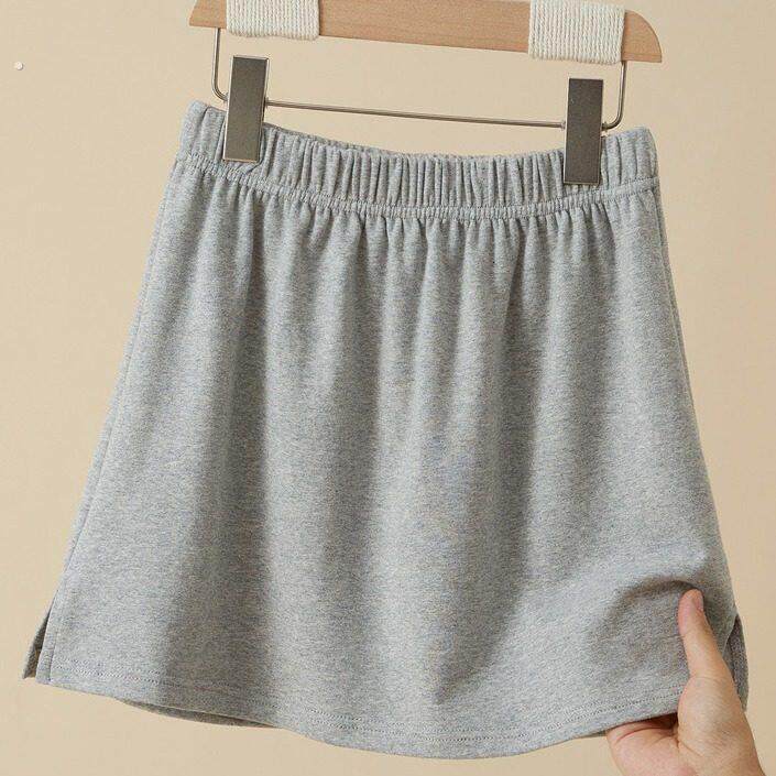 棉布屁帘女下摆冬季卫衣打底半身裙遮臀短裙加厚大码内搭叠穿春秋