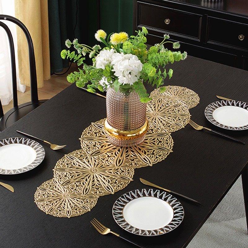 欧式餐桌旗防滑隔热桌垫茶几垫装饰电视柜盖巾茶几垫轻奢风餐桌垫