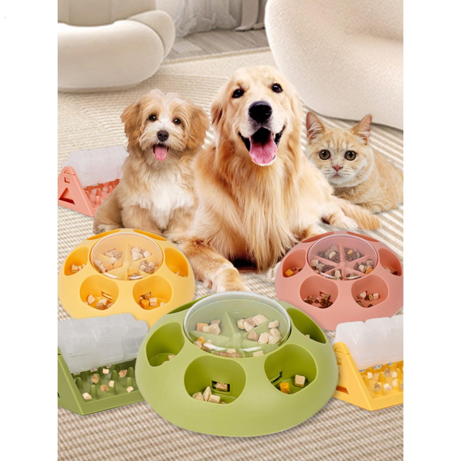宠物益智按压漏食解闷丰荣玩具狗碗具猫盘餐垫嗅闻训犬喂食器慢食