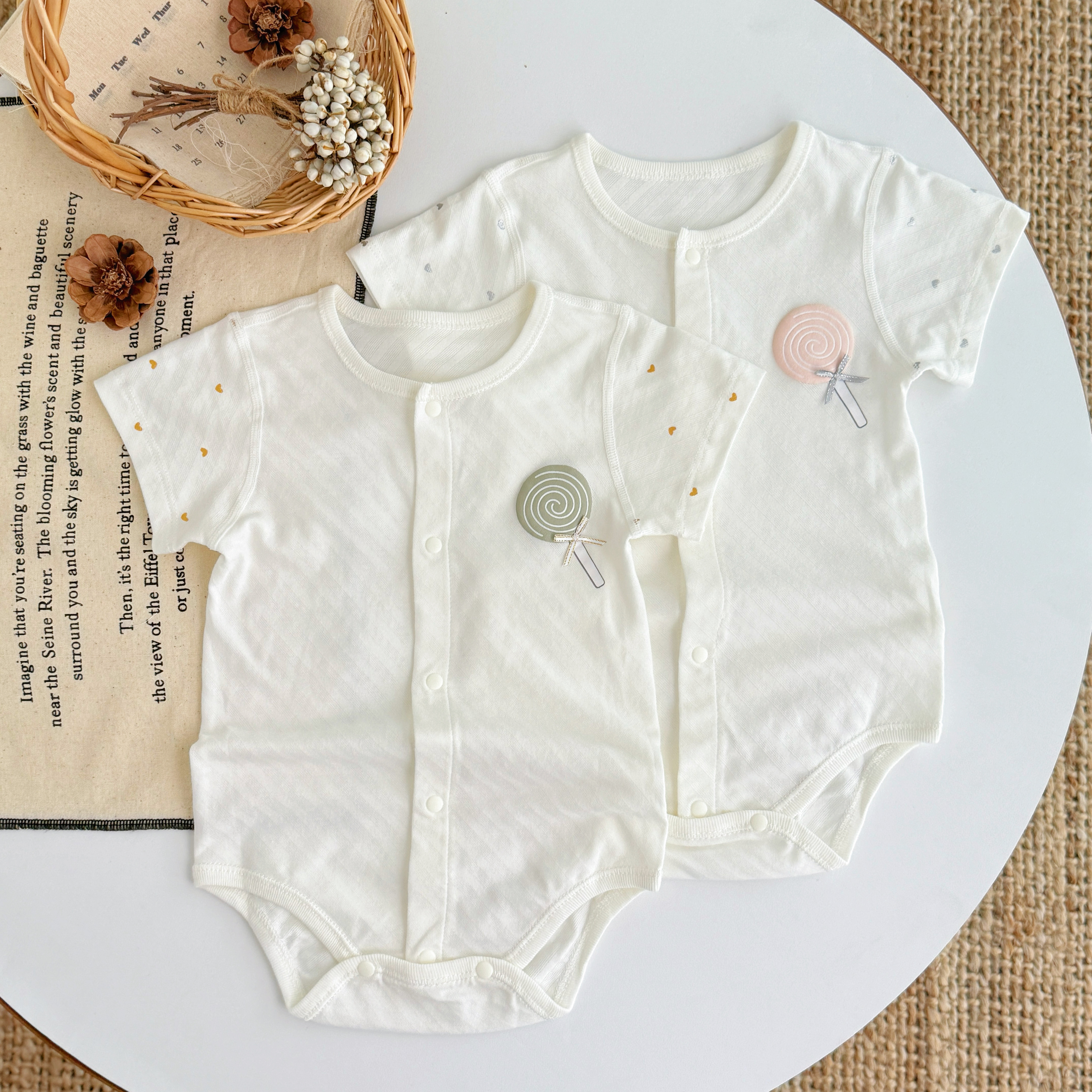 爱婴榜A类夏季薄款婴儿包屁衣