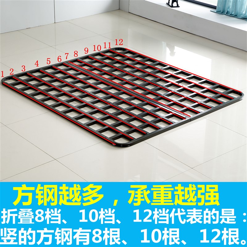 排骨架床骨架子床板支撑架1u.8米全钢铁架龙骨架床架支撑杆1.5米