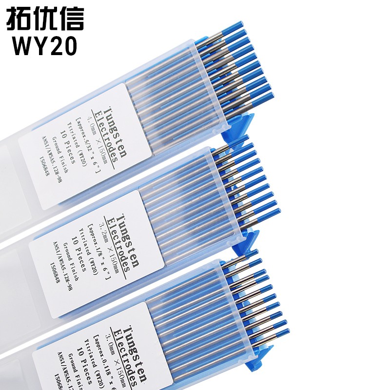 WY20蓝头钨针 钇钨电极1.6 2.0 2.4 3.0 3.2 4.0R*150MM氩弧焊钨