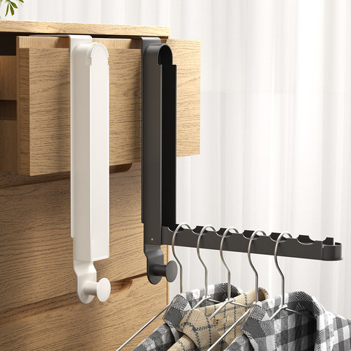 折叠衣架便携旅游挂衣架免打孔门后挂H钩室内挂衣钩卧室门上晾衣