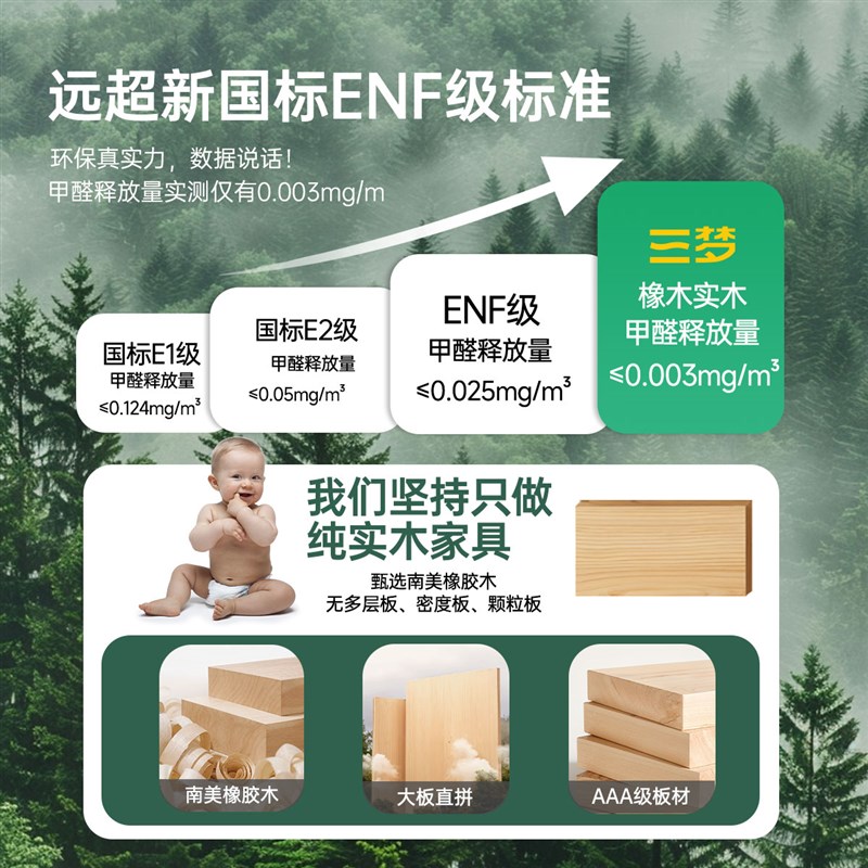 三梦实木凳子家用可叠放客厅备用餐桌凳结实耐用木头方Y板凳梳妆