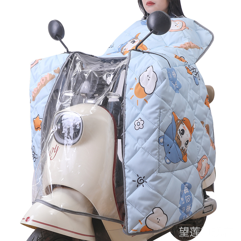 斗篷式挡风被电动车春秋四季双面防水保暖通用加厚大防风电摩专用