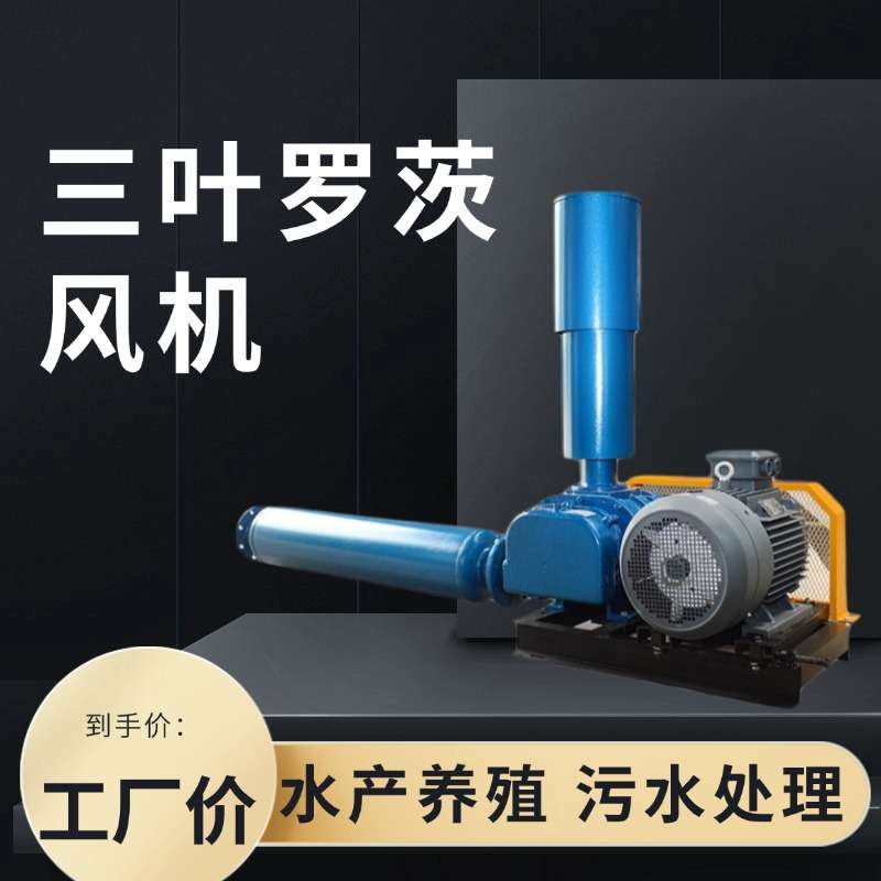 现货三叶罗茨风机 鱼塘增氧养殖用污水处理三叶罗茨风机节能