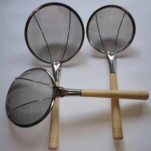 木柄油篦子不锈钢漏勺密网笊篱芝麻筛豆浆过滤网家用厨房捞面捞勺