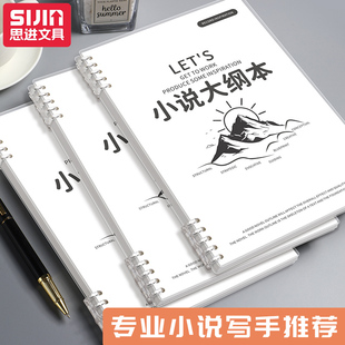 思进小说人物设定本写小说人物本小说构思专用本子人设专门模板活页纸学生用角色人物设定大纲本人设写作本