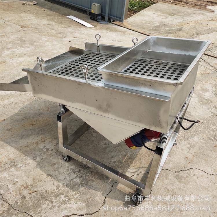 小麦种子筛选机设备粮食除杂除尘筛选机不锈钢食品级震动筛
