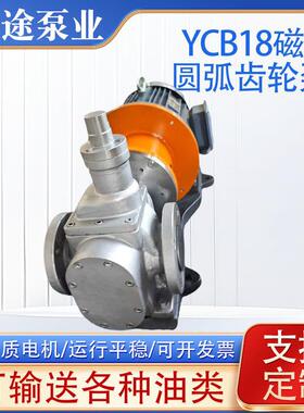 YCB18不锈钢磁力圆弧齿轮泵汽柴油抽油泵润滑油食用油泵电动抽油