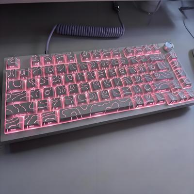 等高线4.0键帽pbt适合wooting60迈丛ace68夜魔rainy75f87wave75AR