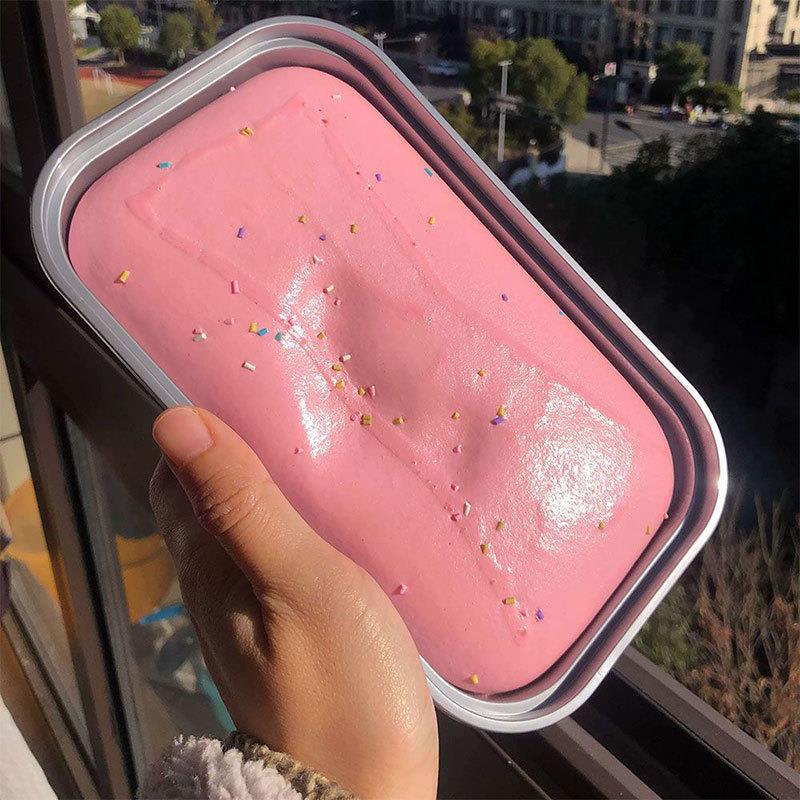 慢回弹捏捏乐仿真面包盒装史莱姆吸手指捏捏解压玩具超大squishy
