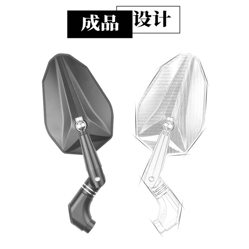 适用九号电动车Mmax110P机械师m95c/m85c/mzmix改装反Z光镜后视镜