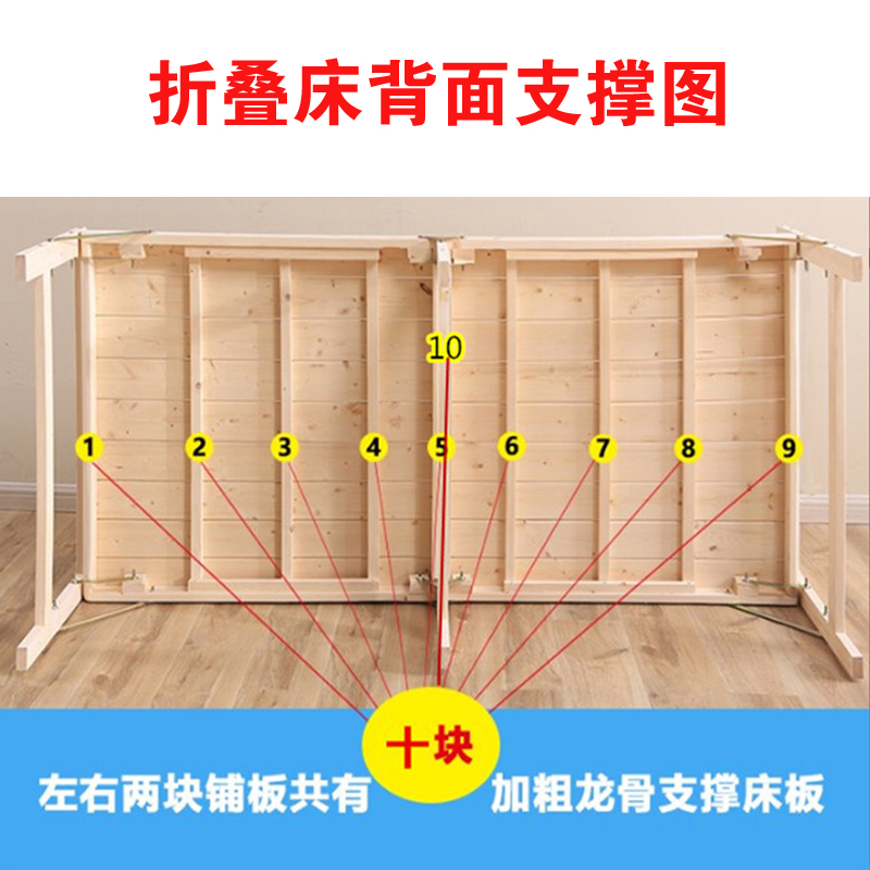 实木儿童拼接折叠床床边床加宽床带护栏I延边床午休床单人床可定
