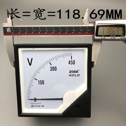 中达42L6交流指针电流表 电压表频率表因数表功率表120*120配电柜