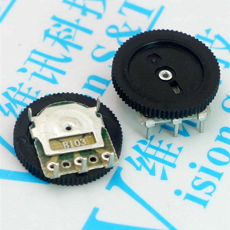 B103 10K 单联16*2MM 拨盘电位器 齿轮电位器 唱戏机 音量开关图片