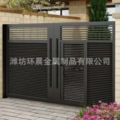 铝艺大门对开门别墅庭院社区拉门 铝合金大门 农村双门新中式