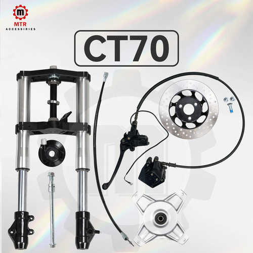 DAXCT70ST70减震套装银色倒置减震回弹速度不可调节减震600mm