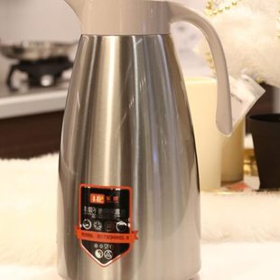 乐狮保温水壶不锈钢保温壶保温瓶玻璃内胆热水瓶大容量暖壶家用