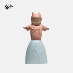 稀奇艺术瞿广慈作品《上帝保佑你》人物雕塑桌面摆件艺术
