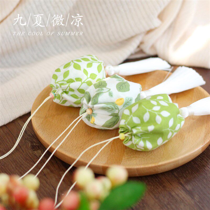 小清新女香袋装中药驱蚊安神桂花车载香包香囊空袋球汽车挂件