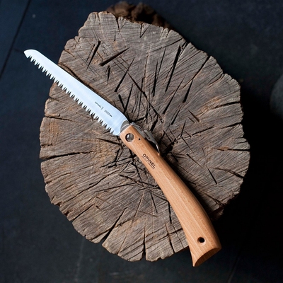 法国opinel欧皮耐尔折叠锯园艺手工锯户外野营锯家用园林修枝锯子