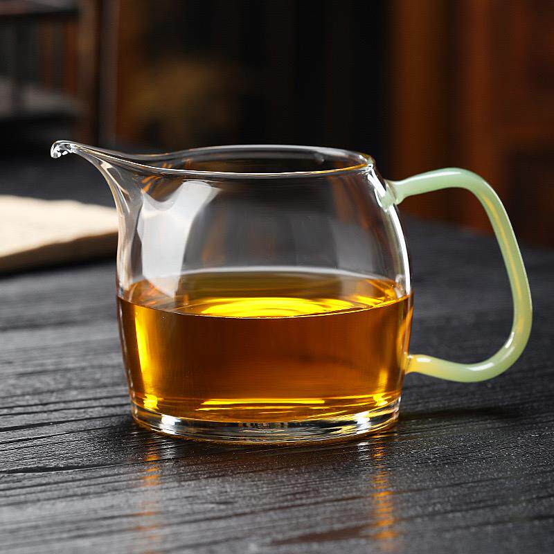 班意高档玻璃加厚公道杯茶漏白酒分酒器茶海杯耐高温功夫茶具家用