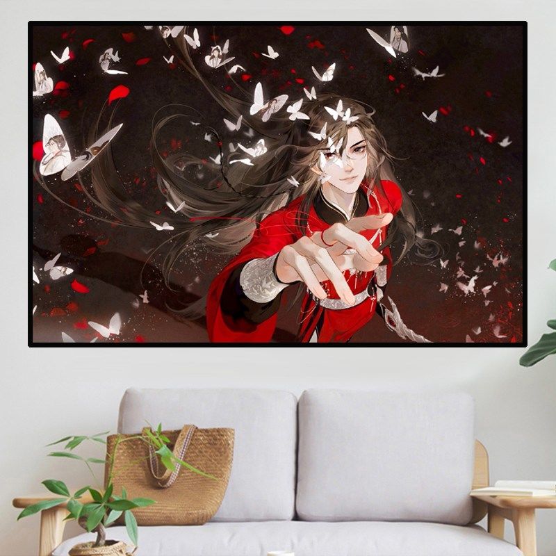 天官赐福原耽钻石画花城谢怜满钻手工点画十字绣卧室客厅,居家布艺,钻石绣,淘宝优惠券,粉丝福利购,淘宝优惠卷