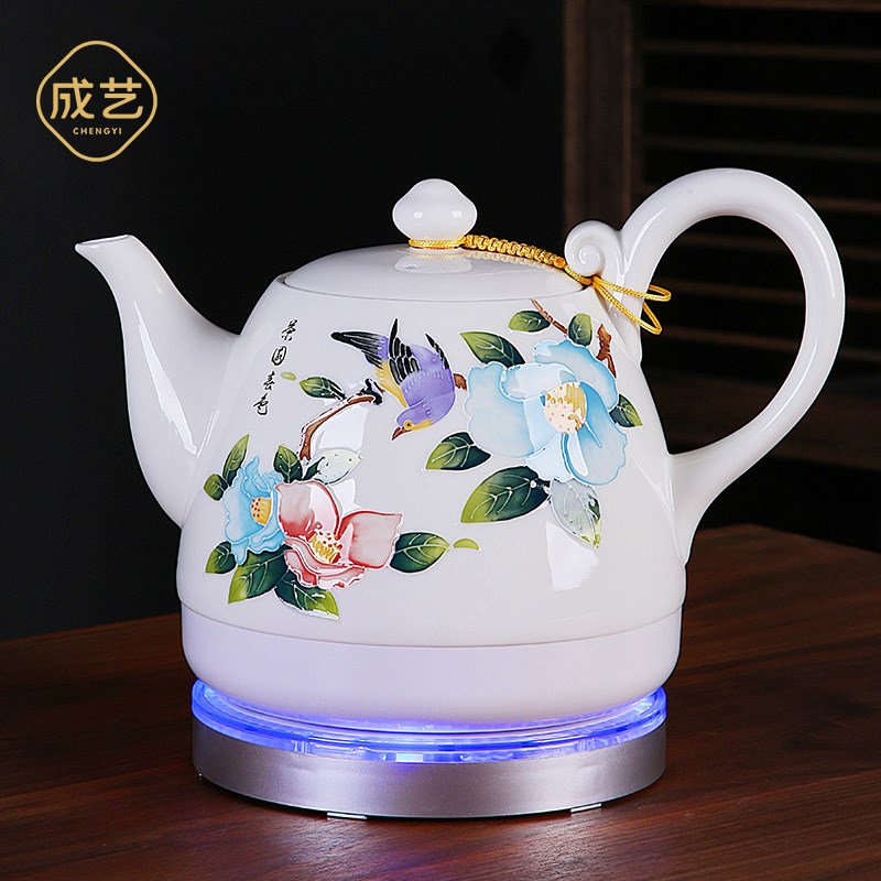 德化县产中式陶瓷电茶壶功夫茶具 自动断电快速煮茶器