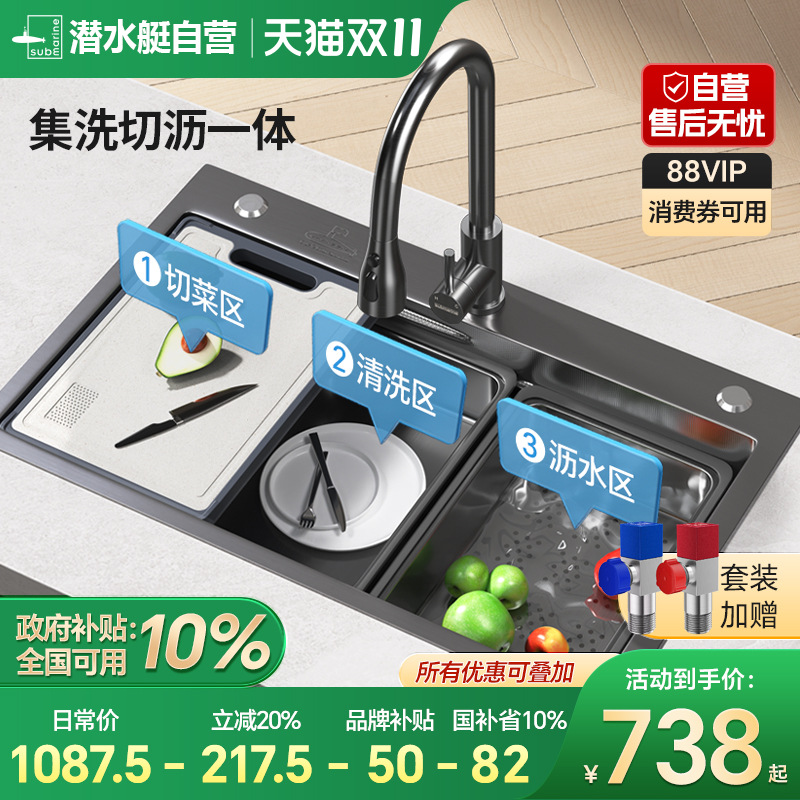 潜水艇纳米手工大单槽