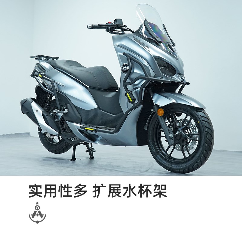 适用钱江QJ鸿150都市版护杠150T-23H改装件FORPT150防摔防撞保险