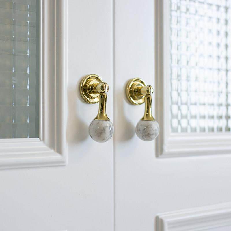 法式轻奢柜门把手衣柜门鞋柜抽屉黄铜水晶大理石球形吊坠小拉手,3C数码配件,USB多功能数码宝,淘宝优惠券,粉丝福利购,淘宝优惠卷