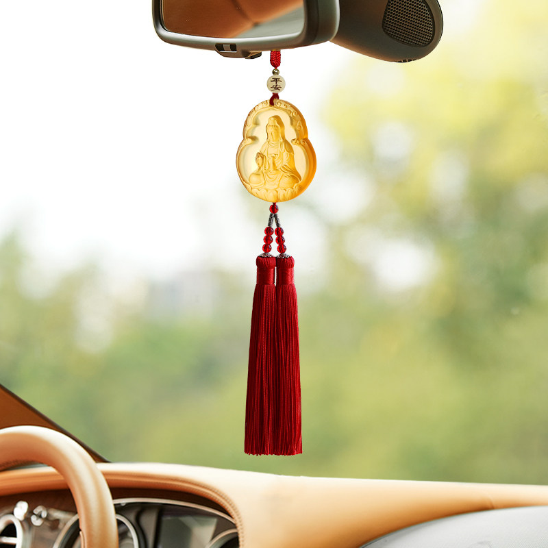 观音汽车挂件车内吊饰佛菩萨琉璃女出入平安车载挂件高档汽车挂饰,汽车用品/电子/清洗/改装,车挂,淘宝优惠券,粉丝福利购,淘宝优惠卷