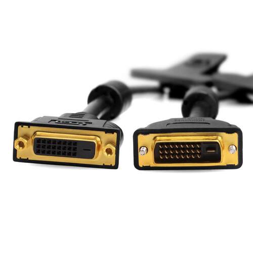 DVI24+1延长视频线电脑主机显示器连接加长公对母数据线1.5米3米5
