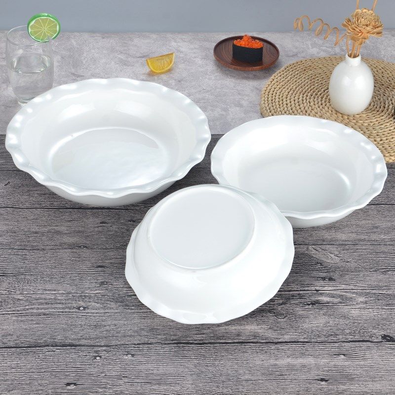 创意陶瓷纯白荷口碗 酸菜鱼盆碗 大号汤碗面碗盛饭碗酒店餐厅餐具,餐饮具,碗,淘宝优惠券,粉丝福利购,淘宝优惠卷