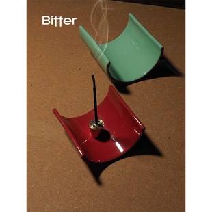 er手工瓦片香插家用室内线香托盘香薰底座陶瓷小众中式