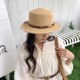 春夏季 遮阳帽出游度假平顶草帽女户外海边沙滩晒百搭休闲礼帽