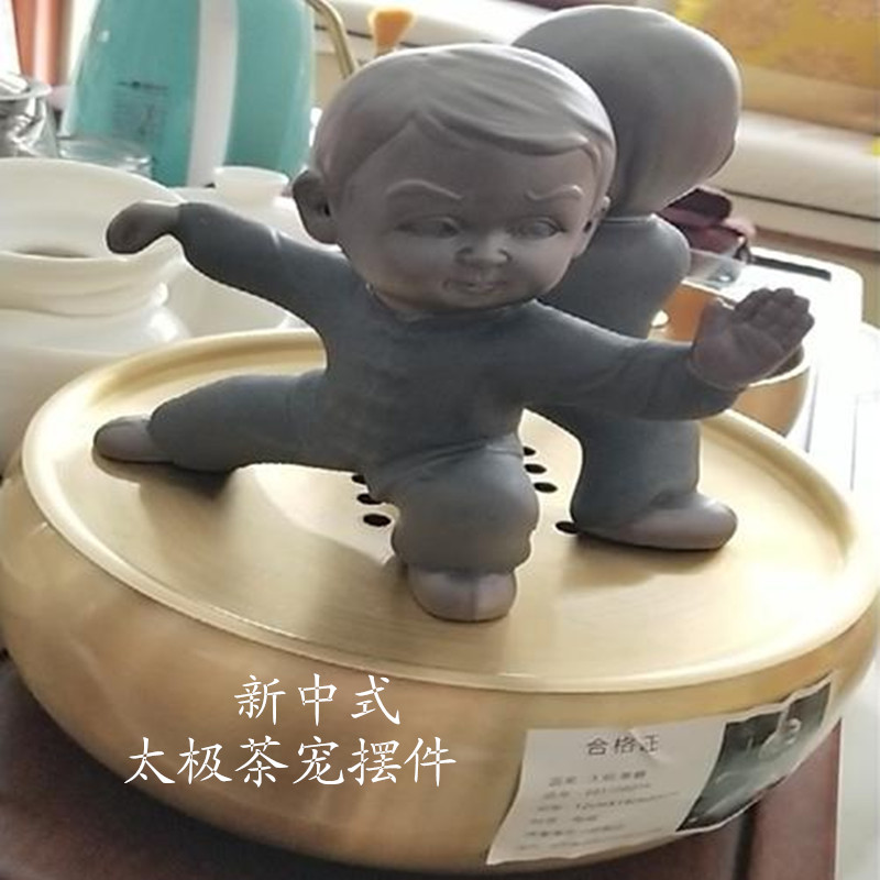 太极人物鱼缸公仔酒柜手工武当八卦